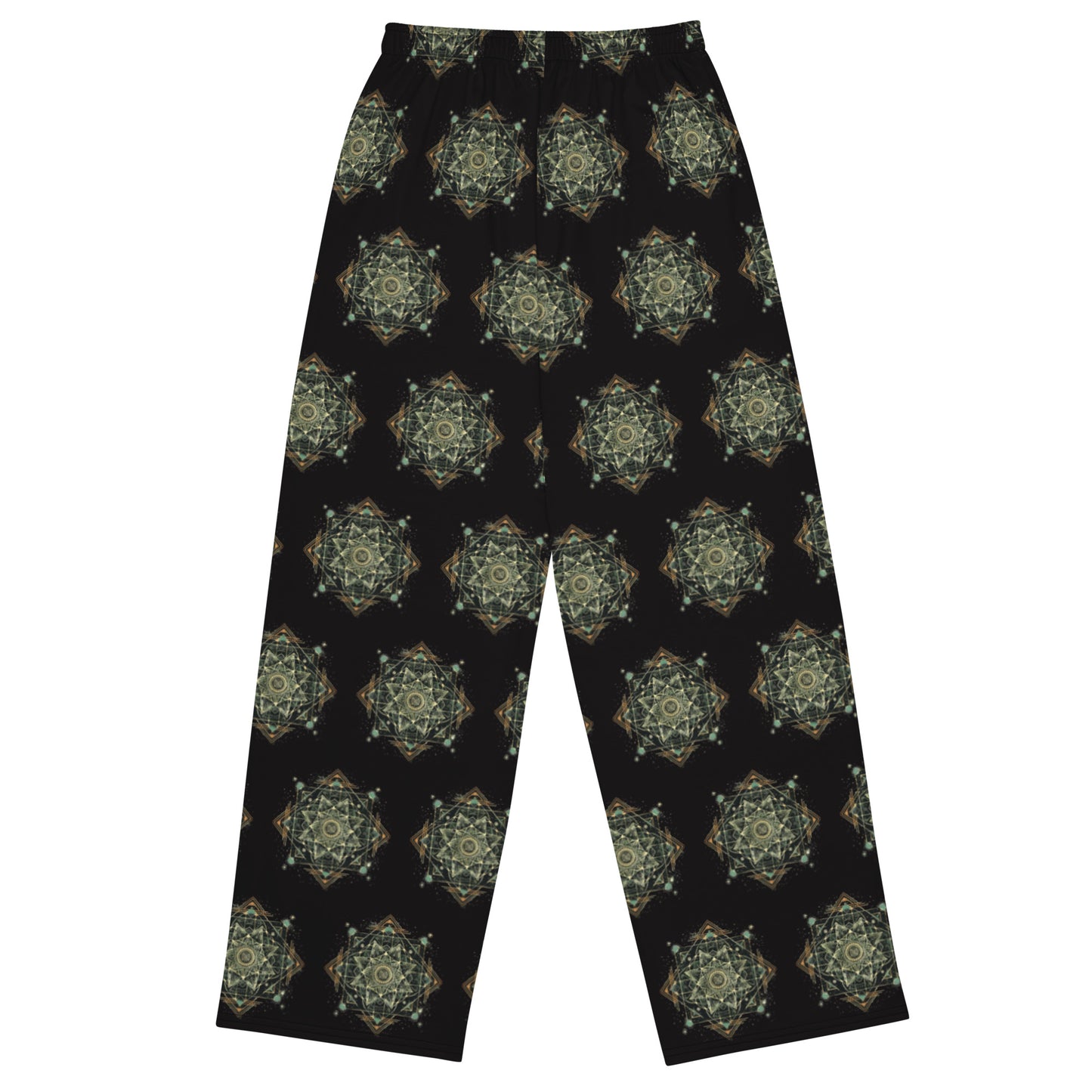 Sacred Flower Geometry All-over print unisex wide-leg pants