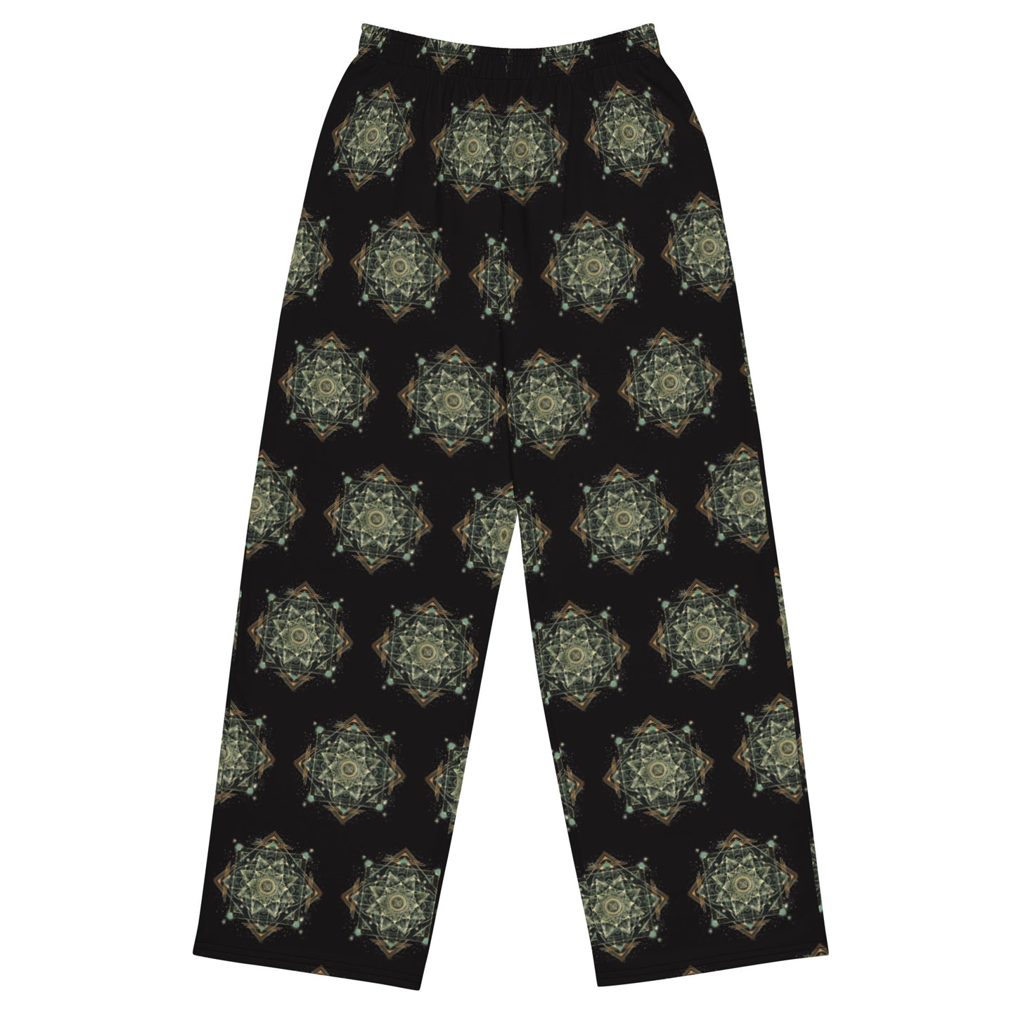 Sacred Flower Geometry All-over print unisex wide-leg pants